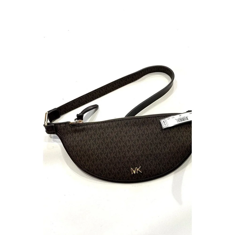 Michael Kors reversible Belt‎ Bag Crossbody Fanny Pack - Brown Leather - S / M
